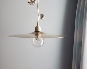 Hanging Cymbal Light Upcycled