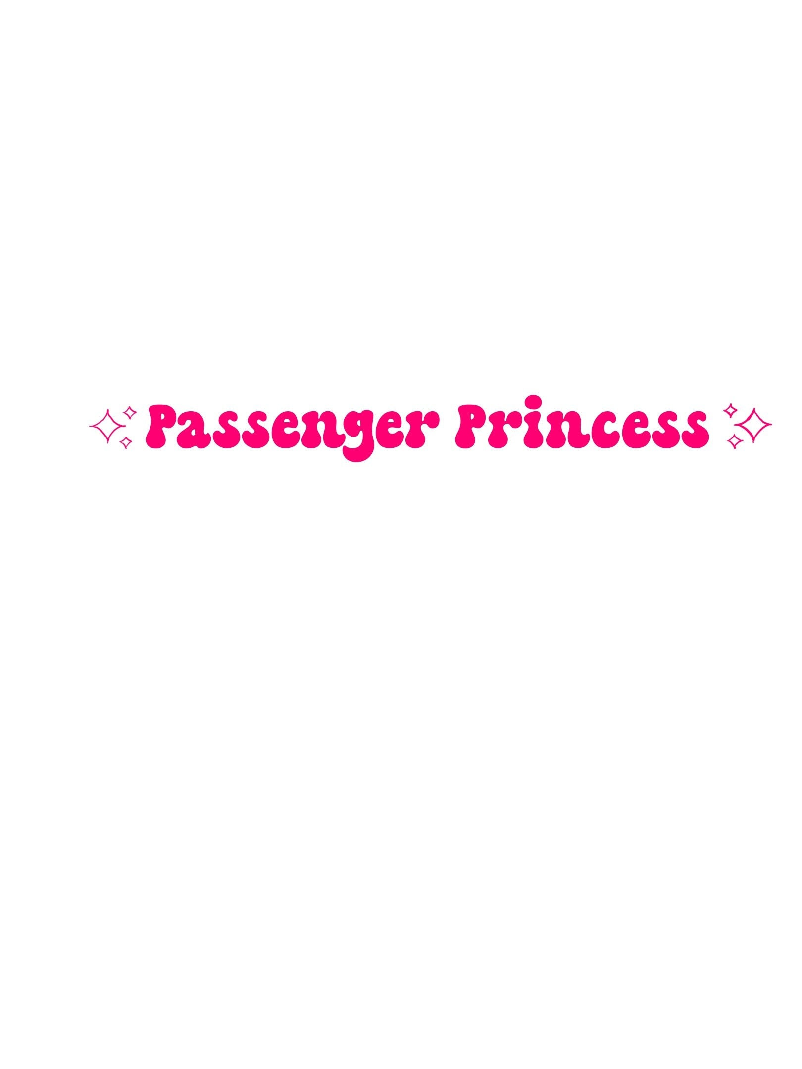 Passenger Princess SVG File