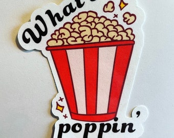 supreme popcorn sticker