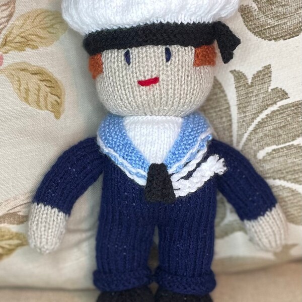Hand Knitted Sammy the Sailor