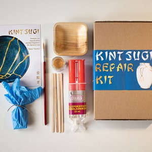 DIY: KINTSUGI KIT Repair, Ceramic Repair Kit Japanese Kintsugi Repair  Starter Kit Perfect for Beginners and Gift Idea, Valentines Gift Him 