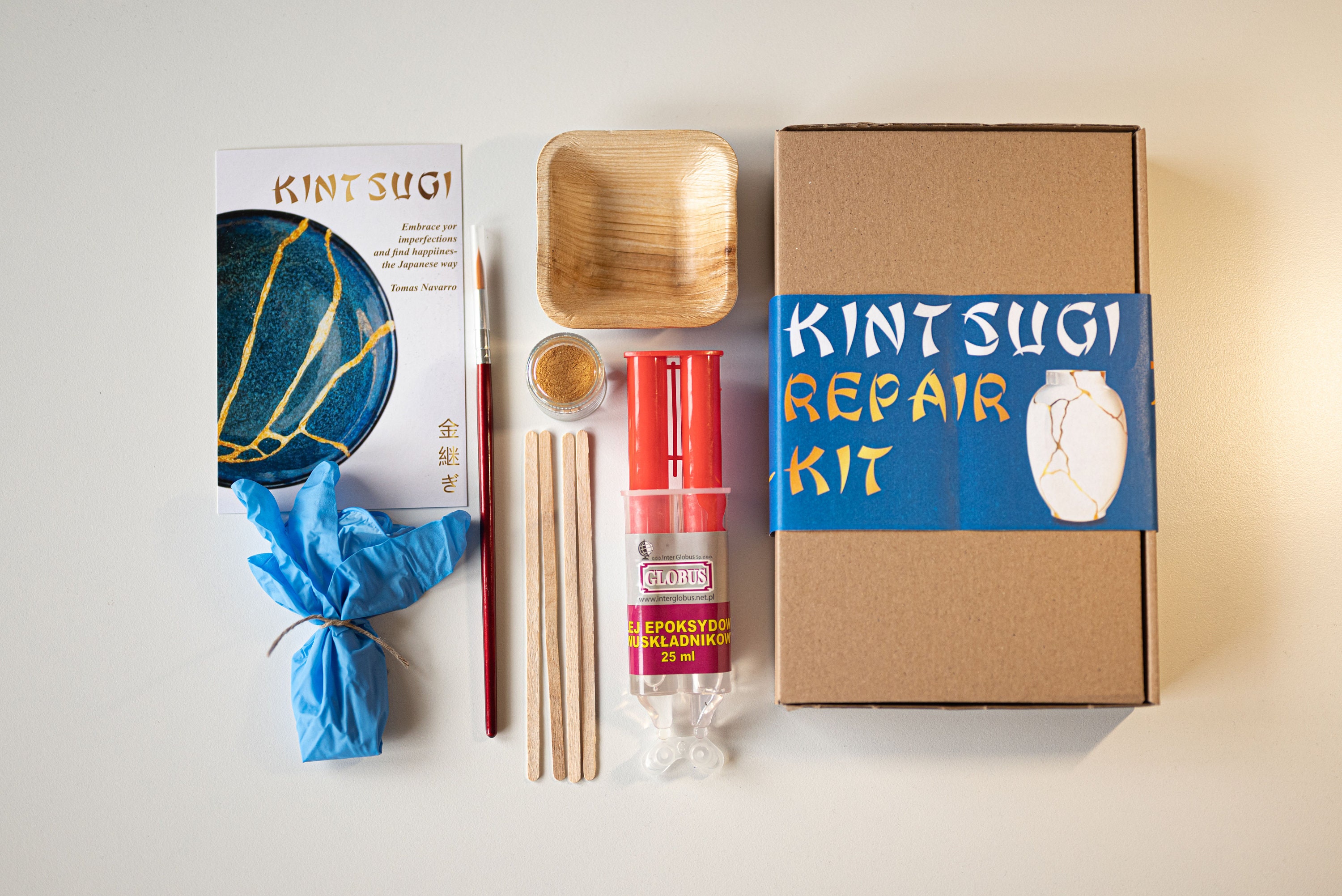 New Kintsugi repair kit, gold  shop packaging – EcoFriendlyCrafts