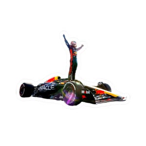 Max Verstappen Kiss-Cut Stickers | Motorsport Decor, Gift for Racing Fans, Laptop Stickers, Sports Team Accessories, Car Enthusiast Gift