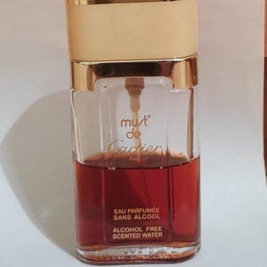 Must de Cartier Eau Parfumee sans alcohol vintage