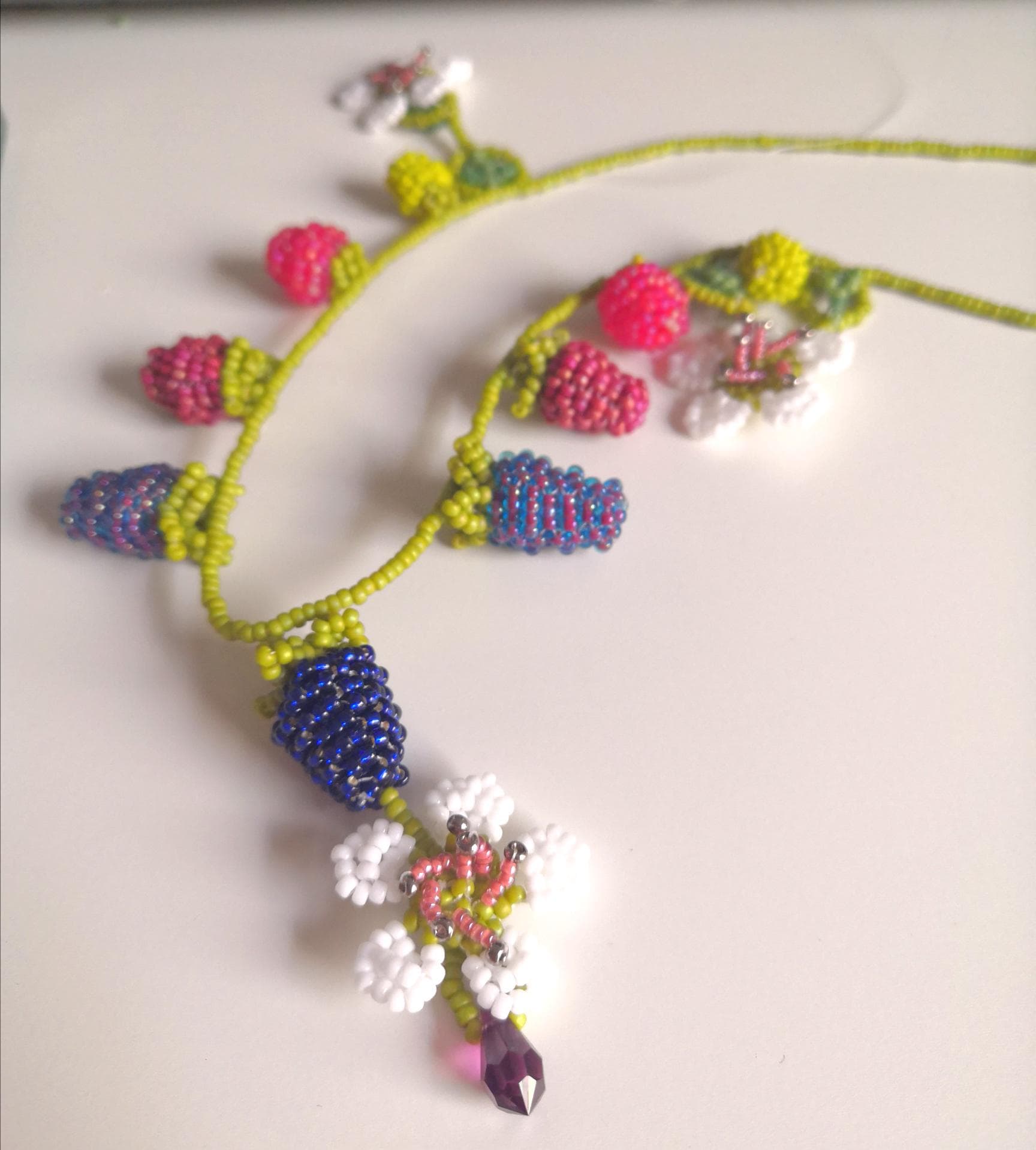 PDF Beading Tutorial Life Cycle of Blackberry Jewelry Set, 3D Fruit ...