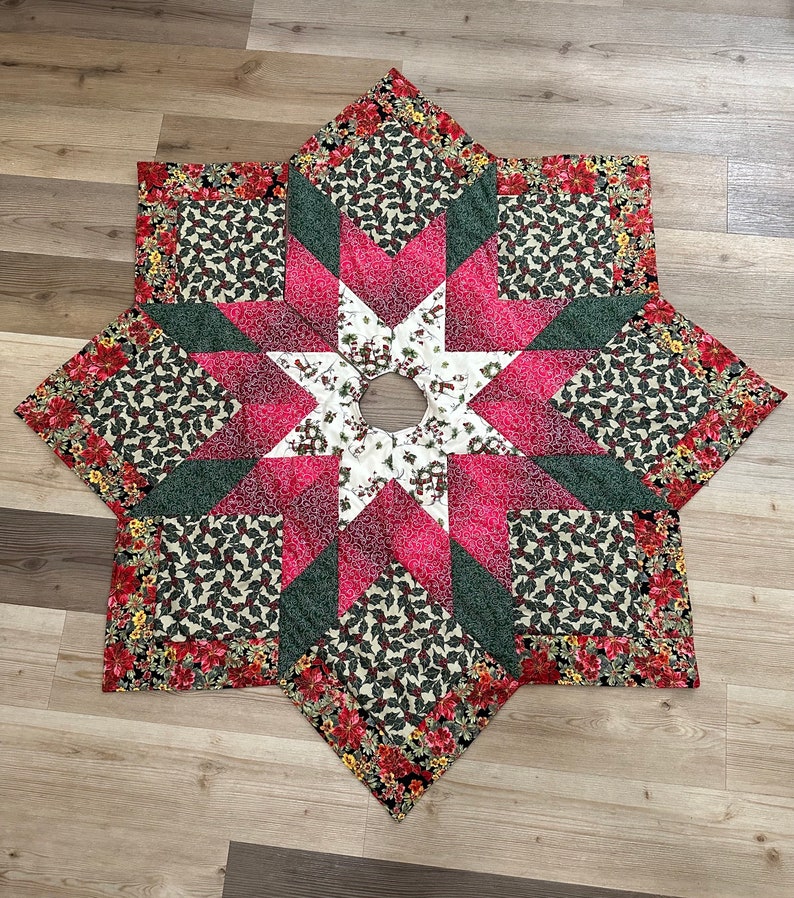 Quilted Christmas Tree Skirt Etsy
