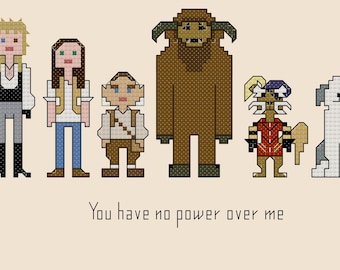 Parody Labyrinth cross stitch pattern digital download - INSTANT DOWNLOAD PDF