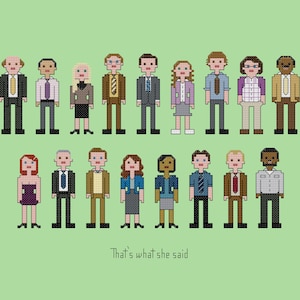 Parody The Office cross stitch patter digital download - INSTANT DOWNLOAD PDF