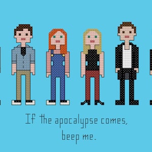 Parody Buffy The Vampire Slayer cross stitch pattern digital download - INSTANT DOWNLOAD PDF