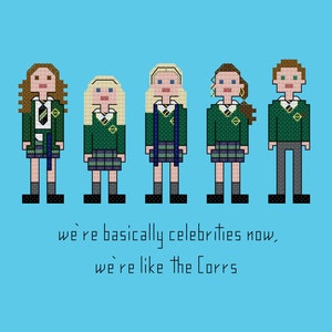 Parody Derry Girls cross stitch pattern digital download - INSTANT DOWNLOAD PDF