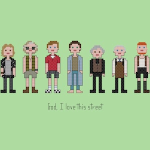 Parody The &#39;Burbs cross stitch pattern digital download - INSTANT DOWNLOAD PDF