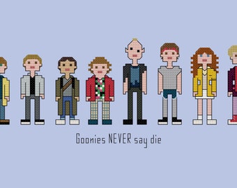 Parody Goonies cross stitch pattern digital download - INSTANT DOWNLOAD PDF