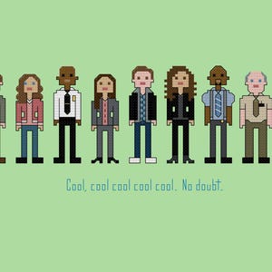 Parody Brooklyn 99 cross stitch pattern digital download - INSTANT DOWNLOAD PDF