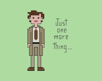 Parody Columbo cross stitch pattern digital download - INSTANT DOWNLOAD PDF