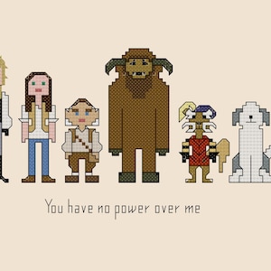 Parody Labyrinth cross stitch pattern digital download - INSTANT DOWNLOAD PDF