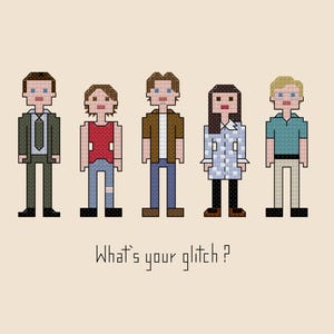 Parody Reality Bites cross stitch pattern digital download - INSTAND DOWNLOAD PDF