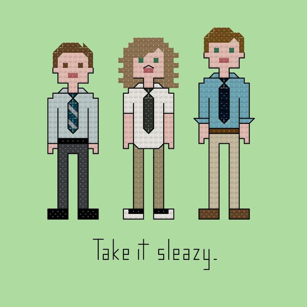 Parody Workaholics cross stitch pattern digital download - INSTANT DOWNLOAD PDF