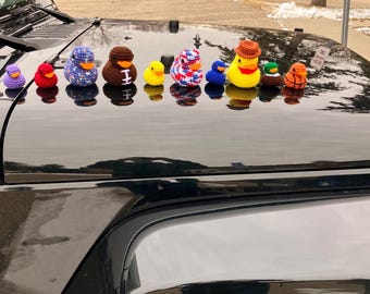 Unique Crochet Rubber Ducks for Jeep Ducking – Soft Plush Jeep Gift – Toy, Decoration, Favors