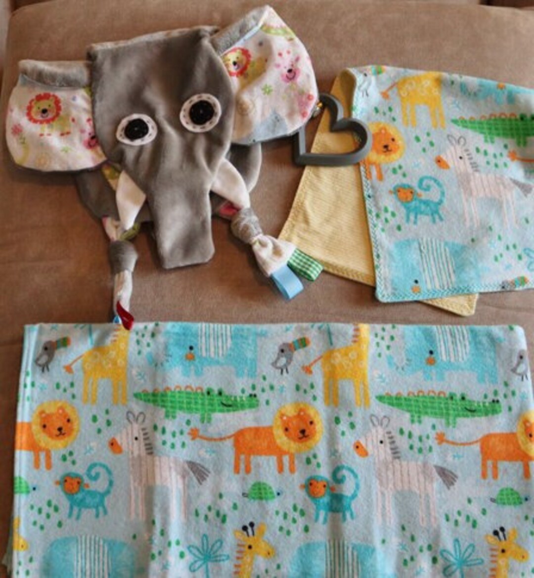 Sensory Elephant Pattern Baby Elephant Sensory Animal Bundles - Etsy