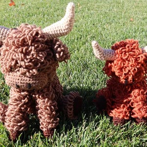 Handmade Crocheted Highland Cow Hairy Coo Yak Amigurumi Plushie image 13