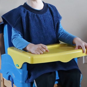 Toddler/Baby Bibs for Feeding Over the Head Hand Towel Bib Absorbent Terry Cloth Pullover Bib Baby