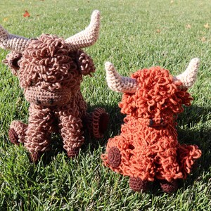 Handmade Crocheted Highland Cow Hairy Coo Yak Amigurumi Plushie image 2