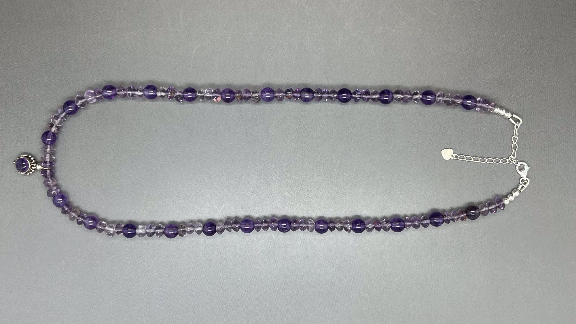 81stgeneration Collar De Cuentas De Amatista Simulada En Tono Dorado Para Mujer, 16.5 In, Latón, No Es Una Piedra Preciosa