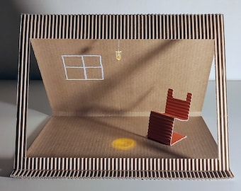 Gift, Decor, Wall Art, Handmade 3D Greeting Card, New Home, Moving