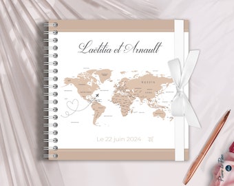 Guestbook Wedding Travel | Personalized travel theme guest book | Souvenir guestbook, guest messages