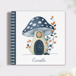 Cuaderno personalizado "Hada Seta" | Cuaderno o cuaderno de escritura de casa de setas, regalo de Navidad, cumpleaños