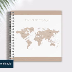 Libreta personalizada "Viaje" | Cuaderno de viaje | Cuaderno de escritura de recuerdo de viaje | Regalo de viajero