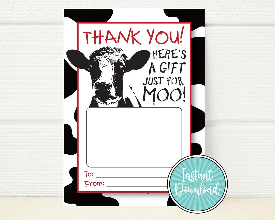 Chick-fil-a Gift Card Holder Printable Gift Card Holder Gift | Etsy