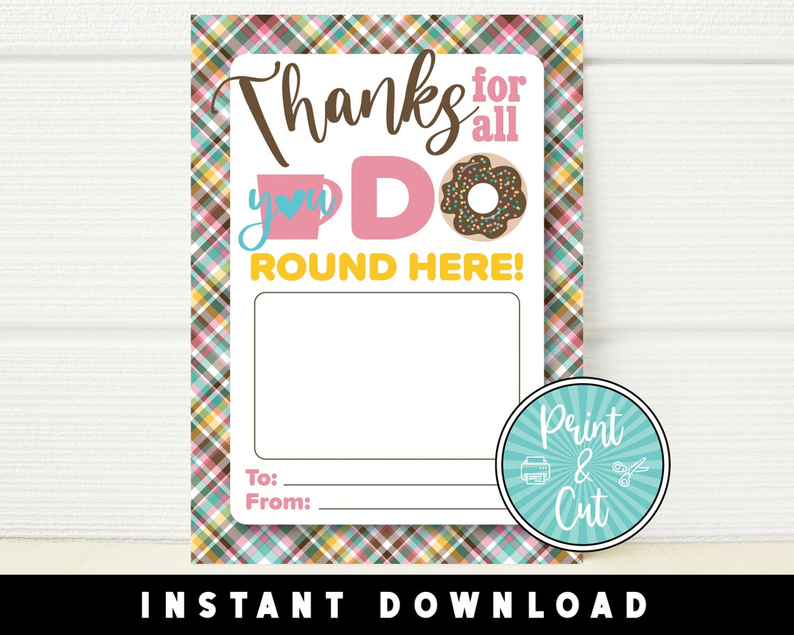 Dunkin Gift Card Holder, Printable Gift Card Holder, Gift Card Holder ...