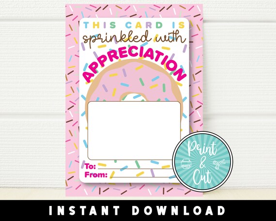 Dunkin Gift Card Holder Printable Gift Card Holder Gift Card - Etsy