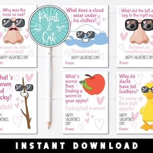 Joke Valentines, Printable Valentine&#39;s Day Cards, Valentine Cards, Printable Valentines, Valentines Instant Download, School Valentines