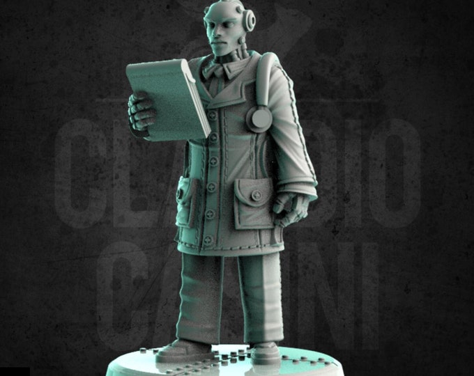 Cyborg Doctor - 28mm or 32mm - Claudio Casini Art  - Dungeons and Dragons, Pathfinder! 0236