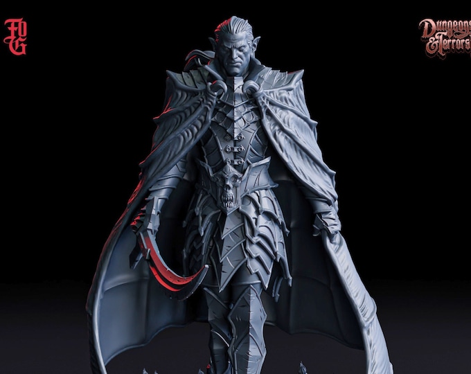 Drokul, Bloodborne Count - Flesh Of Gods Dungeons And Terrors 2 - 32mm Heroic - With pictured base!