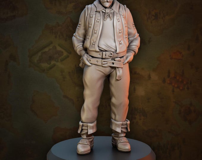 Sigmund Wild West Townsfolk - 28/32/35mm - Great Grimoire - Dungeons and Dragons - Pathfinder - Great Folks - Townsfolk
