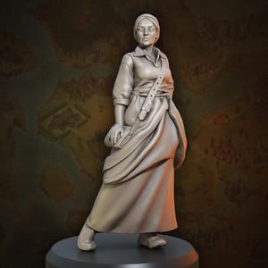 Seraphina Villager Woman - 28/32/35mm - Great Grimoire - Dungeons and Dragons - Pathfinder - Great Folks - Townsfolk