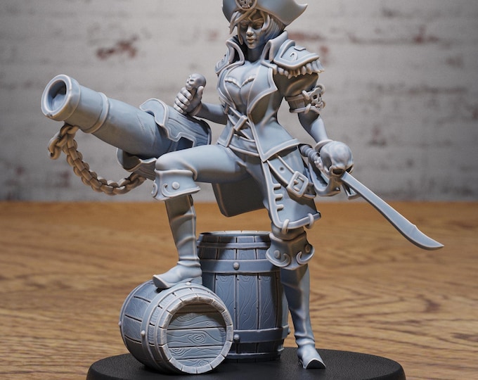 Pirate Crew Gunner - 28/32mm Scale - Epic Miniatures - Deep Dive