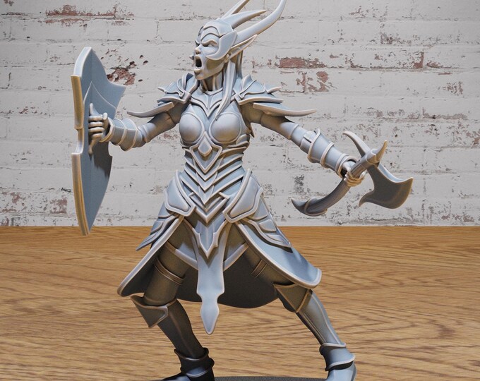 Dark Elf or Drow Army - Axe, Scythes, Fire Whip - True 28mm Scale - Epic Miniatures - Vol. 2 13-15