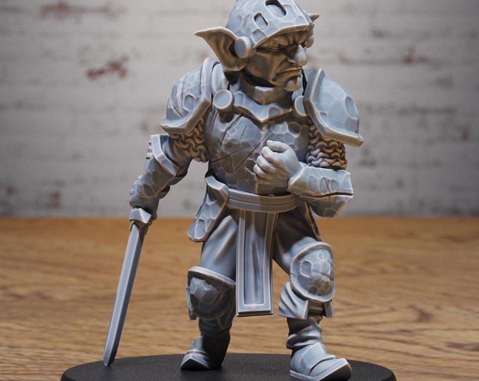 Goblin Tribe Knight - 28/32mm Scale - Epic Miniatures - Goblin Camp - Dungeons and Dragons - Pathfinder