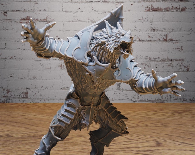 Werewolf Warrior - True 28mm Scale - Epic Miniatures - Bloody Night