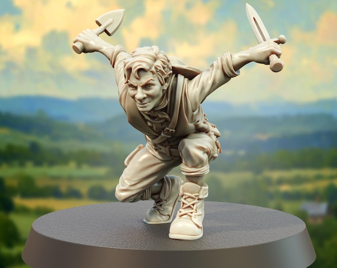 Handling Bard - Eli Swoonsong - 28mm - The Printing Goes Ever On - Dungeons and Dragons - Pathfinder - Fantasy