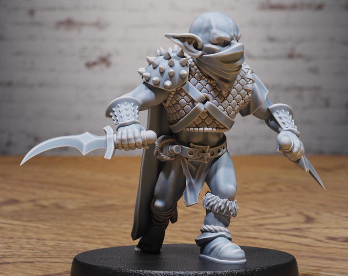 Goblin Tribe Rogue - 28/32mm Scale - Epic Miniatures - Goblin Camp - Dungeons and Dragons - Pathfinder