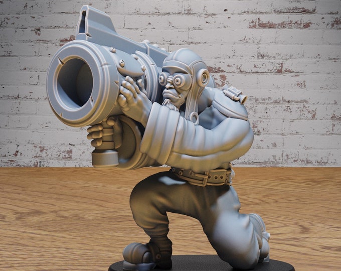 Steampunk Airship Pilot - 28mm Scale - Epic Miniatures - Fantasy Wild West - Old West Cleric class...?