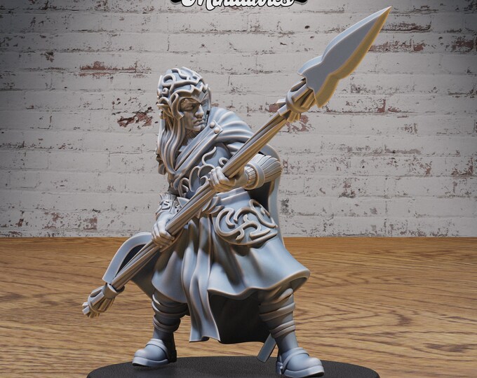 Elf Spearman Town Guard - True 28mm Scale - Epic Miniatures