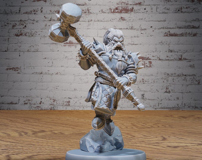 Male Dwarf Adventurer- 28mm Scale - Epic Miniatures - Mighty Heroes