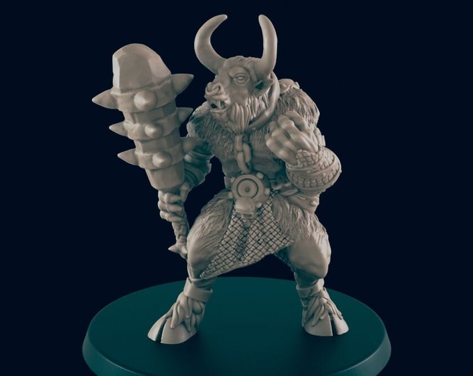 Minotaur - 28/32mm - EC3D - Beasts and Baddies - Great for beginning painters or kids!