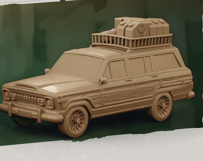Jeep Wagoneer  - 32mm Scale - Kraken Studios Riders of the Highway - Great for Fallout Wasteland Warfare, Zombicide and This Is Not A Test!
